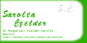 sarolta czelder business card